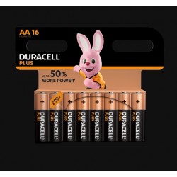 Piles Plus alcalines - LR06 - AA - Lot de 16 - DURACELL - Pile classique - SI-534840