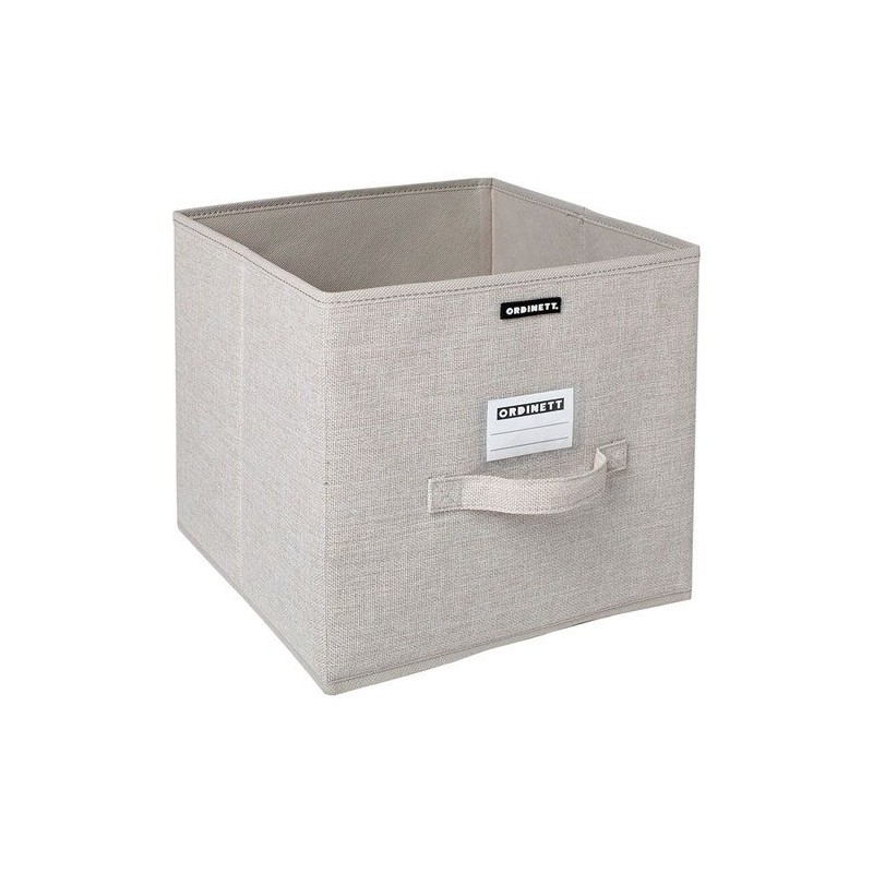 Cube de rangement - Linette - Beige - ORDINETT - Rangement et soin du linge - DE-442269