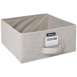 Demi-cube de rangement - Linette - Beige - ORDINETT - Rangement et soin du linge - DE-442277