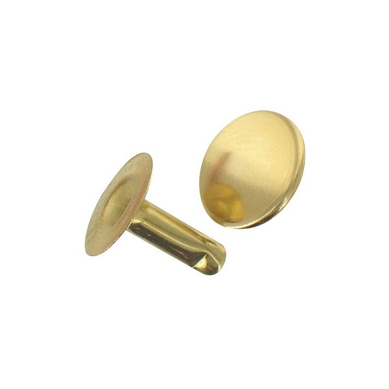 Rivet tubulaire laitonné - ⌀3 x 9 mm - Lot de 25 - VYNEX - Rivet - DE-371229