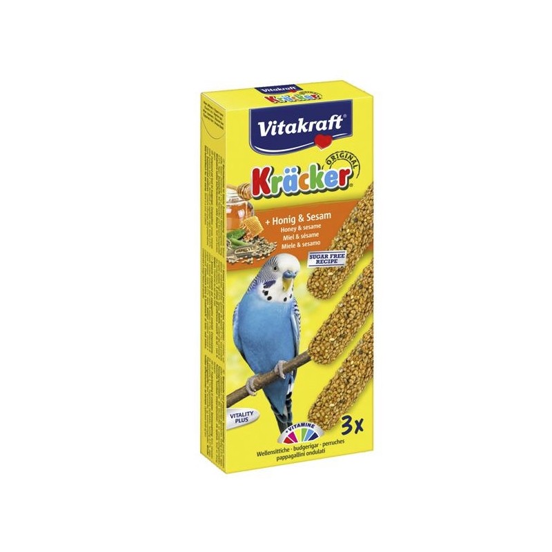 Baguette Miel / Sésame x 3 - Perruche - Kräcker - VITAKRAFT - Oiseaux, volatiles - DE-792721