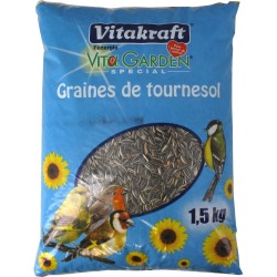 Graines de Tournesol - Oiseaux du jardin - 1.5 kg - VITAKRAFT - Oiseaux, volatiles - DE-219964