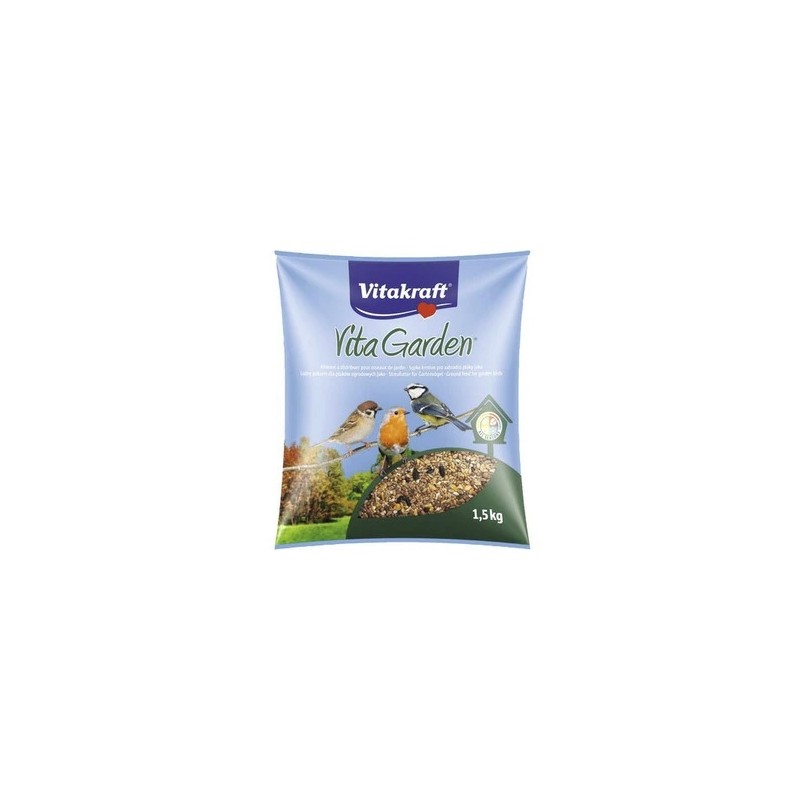 Mélange complet de graines - Oiseaux du jardin - 1.5 kg - VITAKRAFT - Oiseaux, volatiles - DE-521254