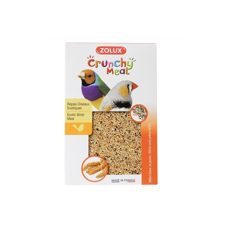 Graines - Crunchy Meal - Oiseaux exotiques - 800 gr - ZOLUX - Oiseaux, volatiles - BR-116109