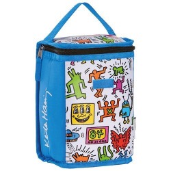 Sac isotherme pour goûter - 16 x 11 x 23 cm - Keith Haring - ORDINETT - Boite, sac - DE-452870