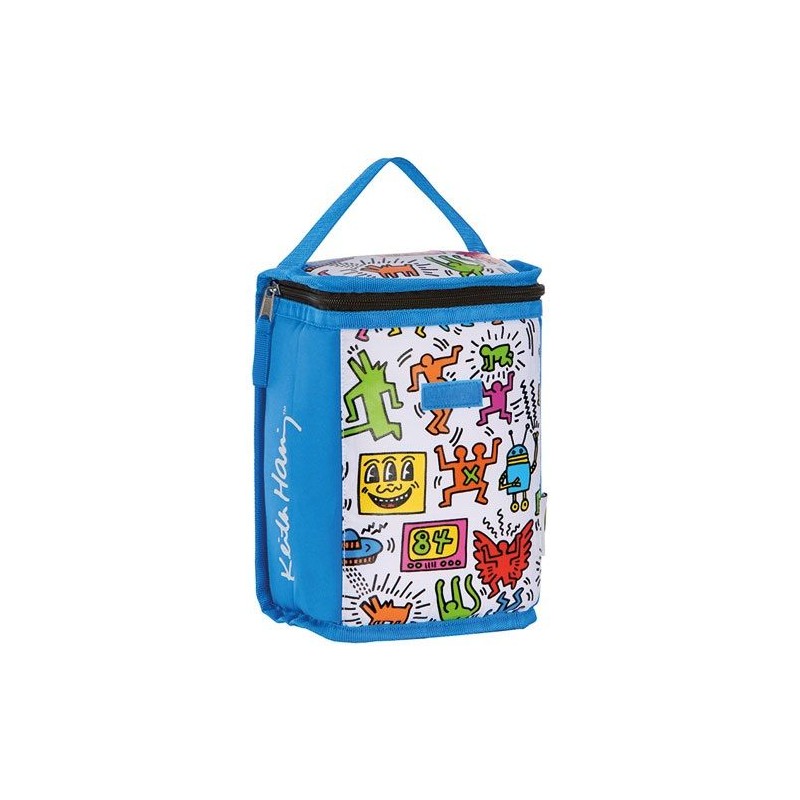 Sac isotherme pour goûter - 16 x 11 x 23 cm - Keith Haring - ORDINETT - Boite, sac - DE-452870