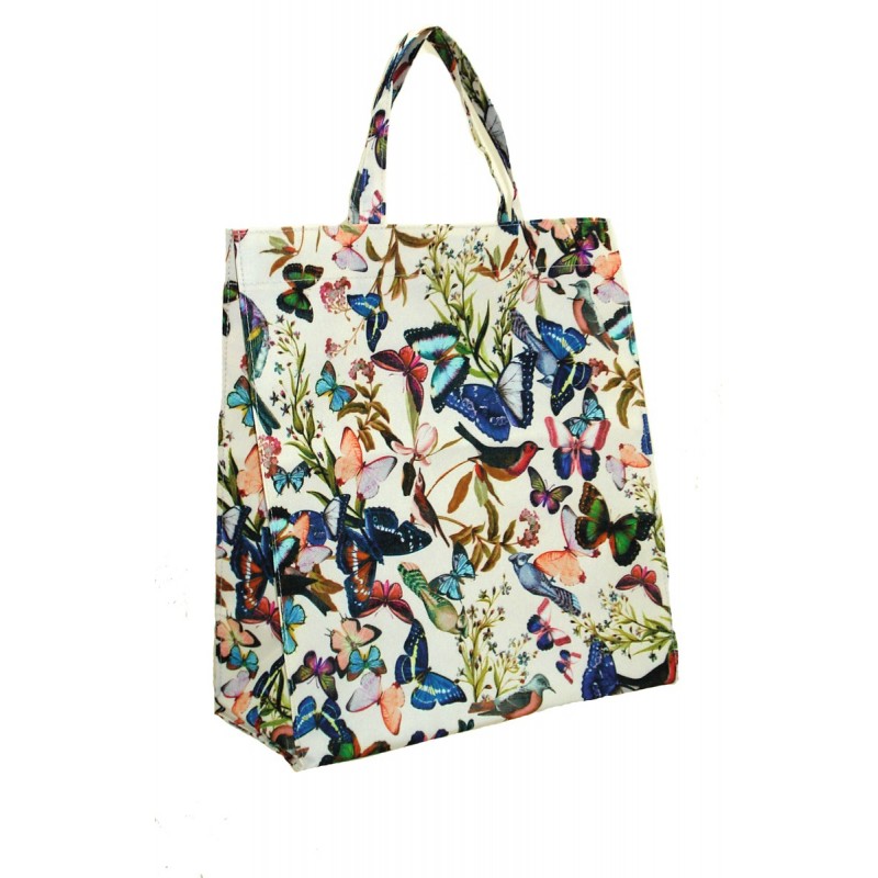 Sac cabas - Polyester - Papillons - Poussette de marché / Cabas / Panier - BR-104130