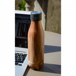 Bouteille isotherme - Wood - 500 ml - LES ARTISTES PARIS - Bouteille, gourde, mug, canette - DE-568478