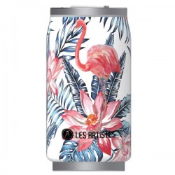 Canette isotherme - Pull Can It - Flamingo - 280 ml - LES ARTISTES PARIS - Bouteille, gourde, mug, canette - DE-534140