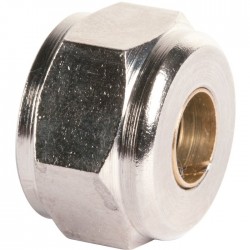 Écrou hexagonal à serrage - Rapido - Femelle - Laiton - 15 x 21 mm - 10 mm - Raccords sans soudure - SI-385402