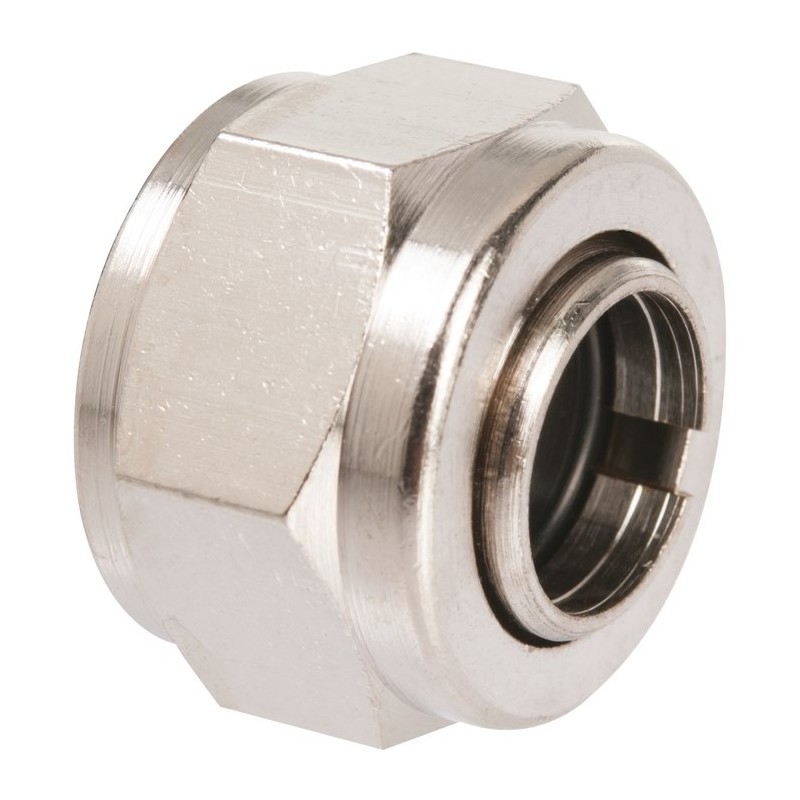 Écrou hexagonal à serrage - Rapido - Femelle - Laiton - 15 x 21 mm - 10 mm - Raccords sans soudure - SI-385402 Écrou hexagonal à serrage - Rapido - Femelle - Laiton - 15 x 21 mm - 10 mm - Raccords sans soudure - SI-385402