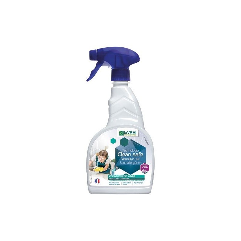 Nettoyant multi surfaces / dépolluant air - Clean Safe - LE VRAI PROFESSIONNEL - Produits multi-usages - DE-523846