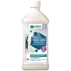 Nettoyant multi surfaces / dépolluant air - Clean Safe - Concentré 1 L - LE VRAI PROFESSIONNEL - Produits multi-usages - DE-5...