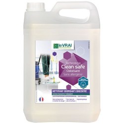 Nettoyant multi surfaces / dépolluant air - Clean Safe - Concentré Odorisant 5 L - LE VRAI PROFESSIONNEL - Produits multi-usa...