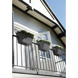 Bac pour balustrade / balcon - Corsica Flower Bridge - Anthracite - 60 cm - ELHO - Jardinières et suspensions - DE-406140