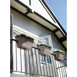 Bac pour balustrade / balcon - Corsica Flower Bridge - Taupe - 60 cm - ELHO - Jardinières et suspensions - DE-406059