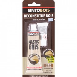 Reconstitue bois pour parties manquantes (angles, gros trous) - Teinte Chêne - 80 Grs - SINTO - Réparation et rénovation du b...