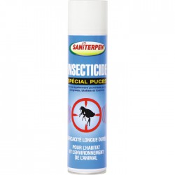 Insecticide tiques et puces - 400 ml - SANITERPEN - Hygiène et entretien animaux - BR-454443