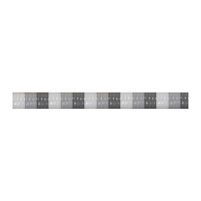 Rideau de lanières - Plastique - 220 x 90 - Gris / Blanc - MOREL - Rideaux - DE-489690