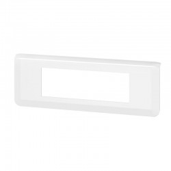 Plaque de finition horizontale pour 6 modules - Mosaic - Blanc - LEGRAND - Plaques d'interrupteur - SI-266120