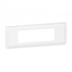 Plaque de finition horizontale pour 6 modules - Mosaic - Blanc - LEGRAND - Plaques d'interrupteur - SI-266120