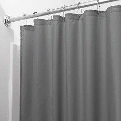 Rideau de douche - Gris - 180 x 200 - INTERDESIGN - Accessoires salle de bain - DE-219667