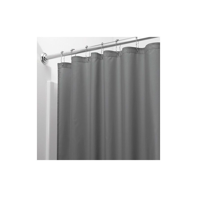 Rideau de douche - Gris - 180 x 200 - INTERDESIGN - Accessoires salle de bain - DE-219667