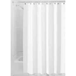 Rideau de douche - Blanc - 180 x 200 - INTERDESIGN - Accessoires salle de bain - DE-219675