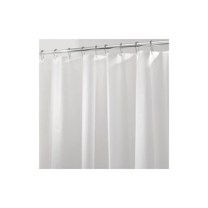 Rideau de douche en Peva - Blanc - 180 x 200 - INTERDESIGN - Accessoires salle de bain - DE-219485