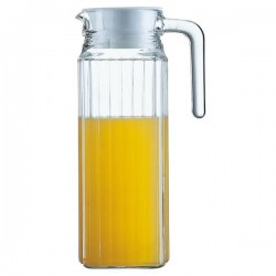 Pichet avec couvercle - Verre - Quadro - 1 L - LUMINARC - Carafe / Bouteille - BR-515135