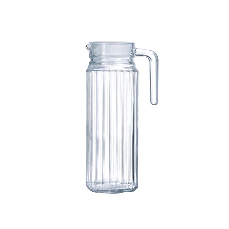 Pichet avec couvercle - Verre - Quadro - 1 L - LUMINARC - Carafe / Bouteille - BR-515135