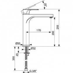 Mitigeur lavabo Haut - Nova - SIDER - Robinets / Mitigeurs - SI-286056