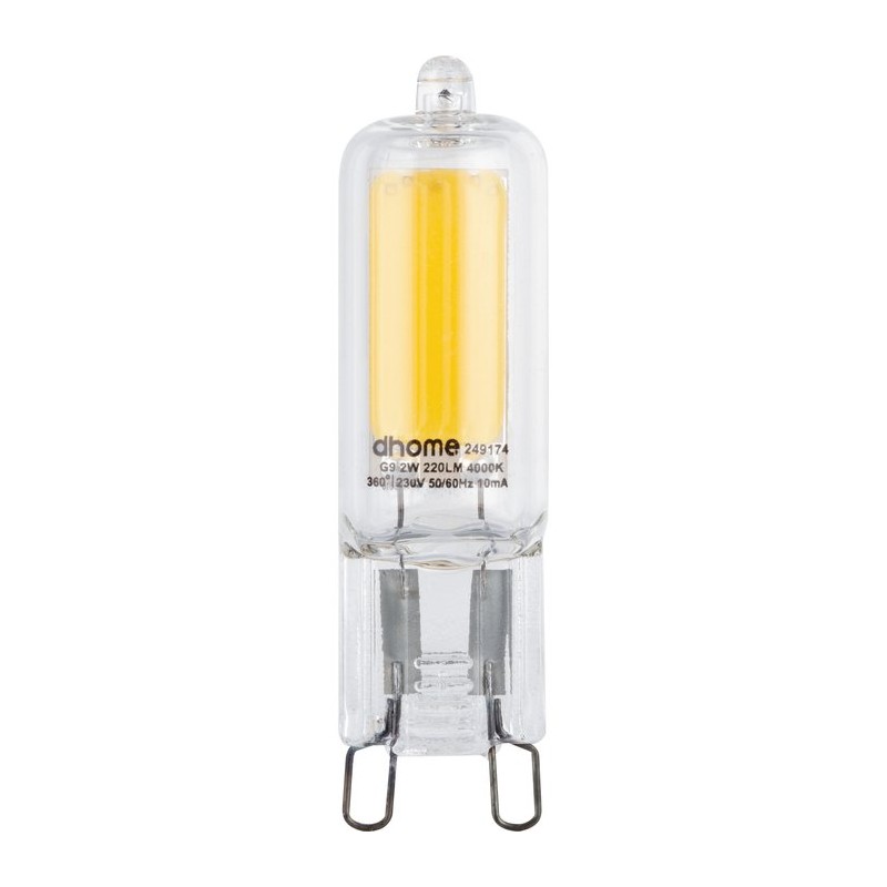 Ampoule LED capsule - G9 - 2 Watts - 4000K - DHOME - Ampoules LED - SI-249174