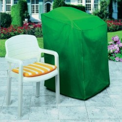 Housse pour chaise de jardin - Vert - RAYEN - Protection mobilier jardin - DE-201533