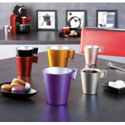 Tasse x 12 - Flashy Colors - Noir - 8 cl - LUMINARC - Tasse / Mug - DE-264796