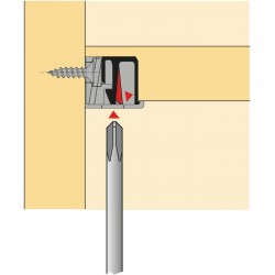 Taquet de tablette - VB 54 / 19 Toolex - HETTICH - Équerre / Taquet - SI-420734