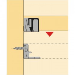 Taquet de tablette - VB 54 / 19 Toolex - HETTICH - Équerre / Taquet - SI-420734