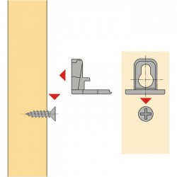 Taquet de tablette - VB 54 / 19 Toolex - HETTICH - Équerre / Taquet - SI-420734