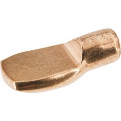 Taquet à douille pour bois - A enficher - 7 mm - Laitonné - HAFELE - Équerre / Taquet - SI-420052