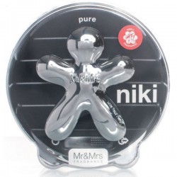 Diffuseur de parfum pour voiture - Niki - Pure - Silver - JEFF JOY FRAGRANCES - Accessoires auto / vélo - DE-302240