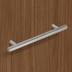 Poignée barre Hale - entraxe 96 mm - Inox brossé - HETTICH - Poignées de meuble - SI-420504