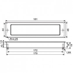 Poignée d'insertion - Touch In - 172 mm - Inox brossé - HETTICH - Poignées de meuble - SI-420074