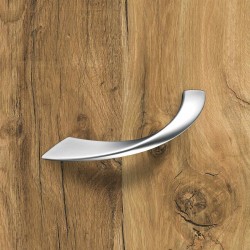 Poignée courbé - Coria - 128 mm - Chromé mat - HETTICH - Poignées de meuble - SI-411109