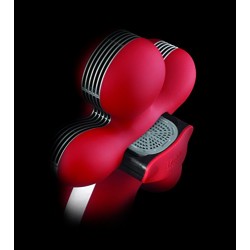 Diffuseur de parfum pour voiture / enceinte Bluetooth - George - Rouge Soft Touch - JEFF JOY FRAGRANCES - Accessoires auto / ...