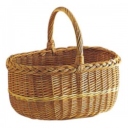 Panier - Osier Buff - Lucette - AUBRY GASPARD - Poussette de marché / Cabas / Panier - BR-487694