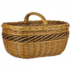 Panier ovale - Osier Buff - AUBRY GASPARD - Poussette de marché / Cabas / Panier - BR-487769