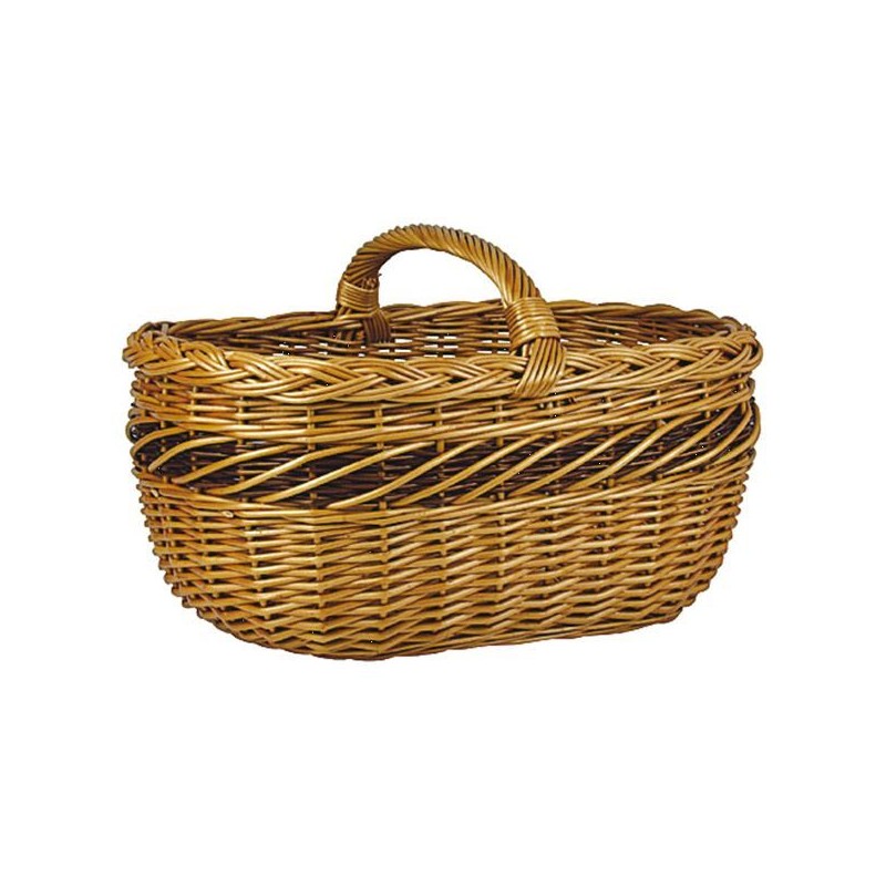 Panier ovale - Osier Buff - AUBRY GASPARD - Poussette de marché / Cabas / Panier - BR-487769