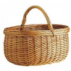 Panier - Osier Buff - AUBRY GASPARD - Poussette de marché / Cabas / Panier - BR-487728