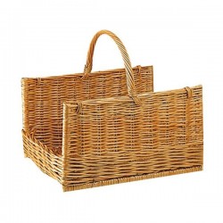 Panier à bûches - Osier Buff - Rectangulaire - 50 cm - AUBRY GASPARD - Accessoires cheminée / poêle - DE-315051