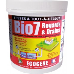 Galets entretien canalisations/ drains - 4 x 200 gr - Bio 7 - ECOGENE - Canalisations / fosses - BR-550340